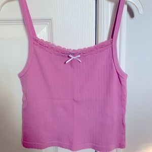 Brandy Melville Bubblegum Pink Belle Tank